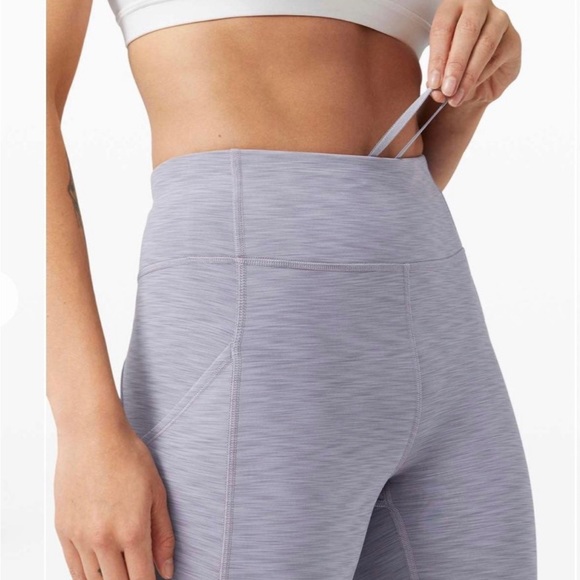 Lululemon Invigorating tights nwot Heathered Peri Purple size 6 8 - Picture 9 of 11